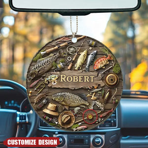 2024 New Release – Personalized Fishing Life Christmas/Car Ornament, Christmas Gift For Fishing Lover