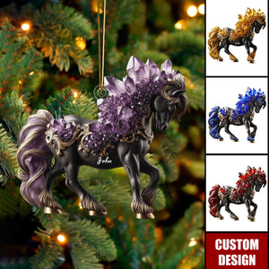 Personalized Horse Style Ornament - Gift For Horse Riding Lovers