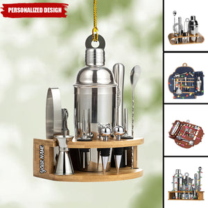2024 New Release Personalized Alcohol Drink Shaker Ornament