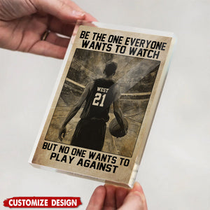 Personalized Basketball Acrylic Plaque-Gift For Basketball Lovers
