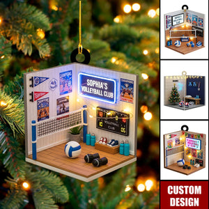 Personalized Volleyball Club Christmas Ornament - Gift For Volleyball Player