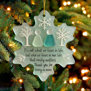 Snowflake Shaped Sea Friendship Decor - Gift For Friend,Family