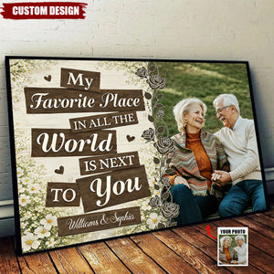 Personalized Loving Couple Poster - Gift For Romantic Couple
