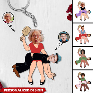 Funny Couple Personalized Keychain
