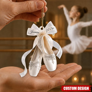 Personalized Ballerina Christmas Ornament, Gift For Ballet Lovers