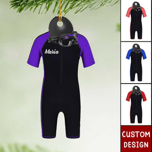 Personalized Swimming Suit Christmas Ornament - Gift For Swimming Lovers