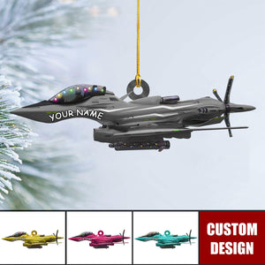 Fighter aircraft Personalized Christmas Ornament - 2024 New Release