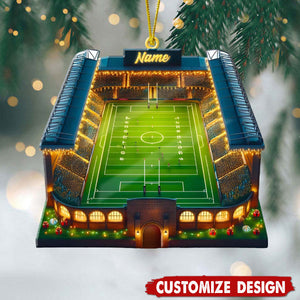 Personalized Christmas American Football Stadium Ornament - Gift For Football Lovers - 2024 New Release