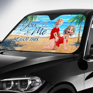 You And Me - Personalized Custom Car Sunshade