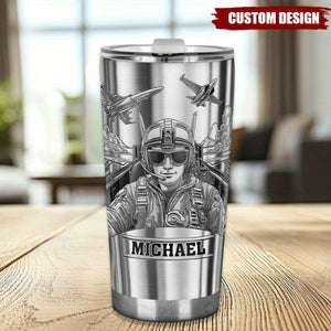 The Sky Is Not The Limit - Personalized Pilot Tumbler