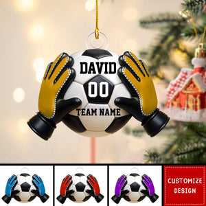Personalized Goalkeeper Christmas Ornament Gift for Soccer Lover-New Release