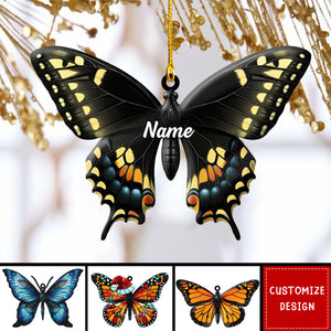 Personalized Butterfly Christmas Ornament-Gift for Butterfly Lover-2024 New Release