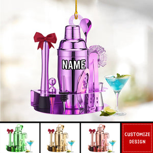 Personalized Bartender Kit Christmas Ornament Gift For Bartender - 2024 New Release