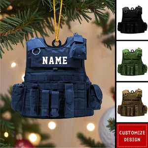 Personalized Bulletproof Police Vest Christmas Ornament-Gift for Police-2024 New Release