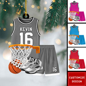 Personalized Basketball Christmas Ornament-Gift for Basketball Players -2024 New Release