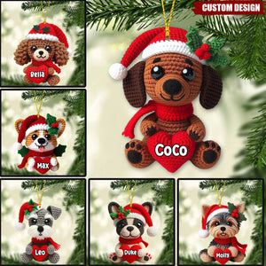 Merry Christmas - Personalized Dog Ornament