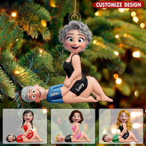 Personalized Naughty Couple Ornament - Gifts For Couple
