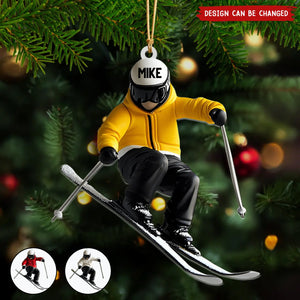 Personalized Skiing Ornament, Gifts For Skiing Lovers-New Release