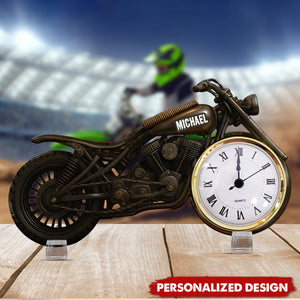 Time to Ride-Personalized Biker Acrylic Clock Plaque