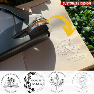 Personalized Book Embossing Stamp-Gift for Book Lovers