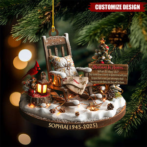 Christmas In Heaven - Personalized Memorial Custom Ornament