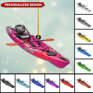 New Release Personalized Kayak Ornament-Gifts For Water Sports Enthusiasts