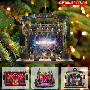 Personalized Music Festival Concert Stage Ornament
