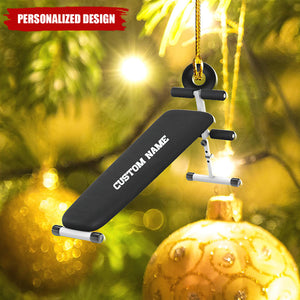 2024 New Release Personalized Exercise Bench Ornament-Gifts For Gym Lover