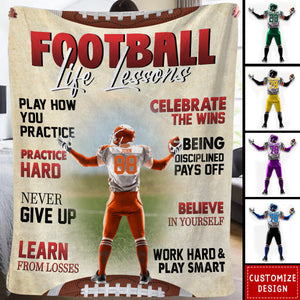 Personalized American Football Blanket - Gift For American Football Lover