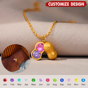 We Are Besties 2-4 Birthstone Peanut Bracelet - Gift For Friend