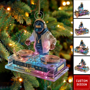 Personalized DJ Design Ornament- Gift For DJ Lovers