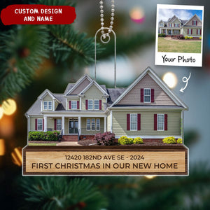 Personalized Our House Photo Upload Christmas Ornament