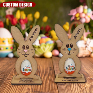 Personalized Bunny Easter Creme Egg Holder, Gifts For Kids