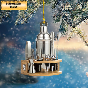 New Release Bartender-Personalized Christmas Ornament-Gift For Barmen Lover