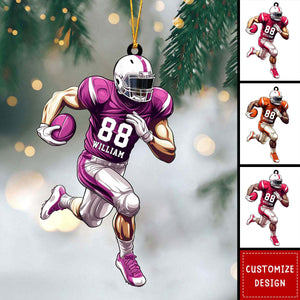 American Football Player Personalized Ornament,Keychain - Gift For American Football Lovers