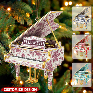 Personalized Piano Christmas Ornament - Gift For Piano Lovers