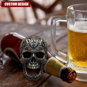 Cool Skull Bottle Opener - Personalized Beer Bottle Opener