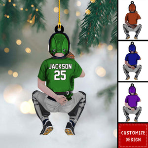 Baseball Player Personalized Ornament - Gift For Baseball Lovers- 2024 New Release