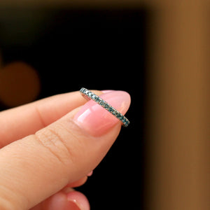 F*ck Cancer Nobody Fights Alone- Teal Diamond Ovarian Cancer Ring