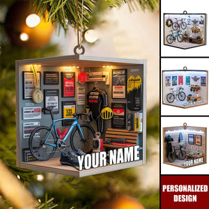 Personalized Cycling Christmas Ornament-Gift For Road Bike Lovers