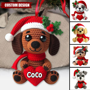 Merry Christmas - Personalized Dog Ornament