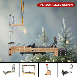 New Release Personalized Pilates Equipment Hanging Christmas Ornament-Gifts For Pilates Lover