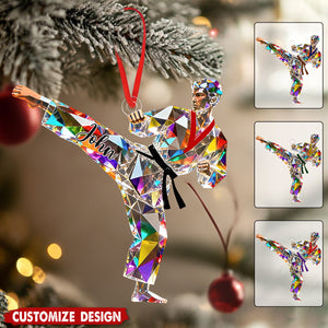 Personalized Taekwondo /Karate/Jiu-Jitsu Christmas Ornament