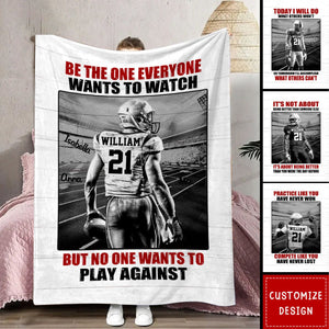 Personalized American Football Blanket - Gift For American Football Player