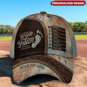 We Walk By Faith Not By Sight-Personalized Classic Cap