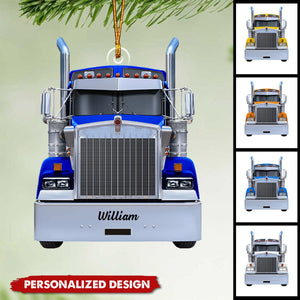 2024 New Release Personalized Gifts For Truckers Christmas Ornament