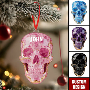 Beautiful Skull - Personalized Skull Christmas Ornament