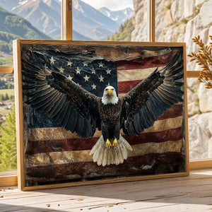 July 4th Eagle Poster-Gift For Christians, Eagle Lovers