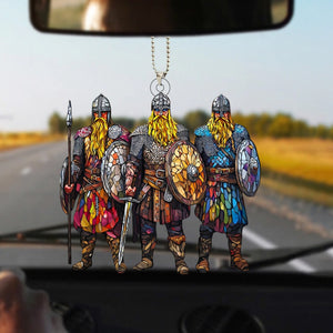Viking Warrior Car Ornament, Historical Decor