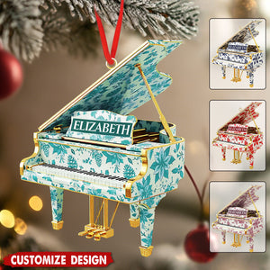 Personalized Piano Christmas Ornament - Gift For Piano Lovers